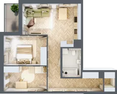 3 pokoje, mieszkanie 61,75 m², piętro 2, oferta nr A-18, Podgórki Tynieckie, Kraków, Dębniki, Sidzina, ul. Podgórki Tynieckie