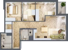 4 pokoje, mieszkanie 73,50 m², parter, oferta nr B-7, Podgórki Tynieckie, Kraków, Dębniki, Sidzina, ul. Podgórki Tynieckie