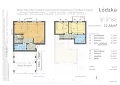 3 pokoje, mieszkanie 72,88 m², parter, oferta nr B1, Łódzka, Kraków, Swoszowice, Kliny, ul. Łódzka