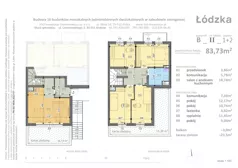 5 pokoi, mieszkanie 83,73 m², piętro 1, oferta nr B2, Łódzka, Kraków, Swoszowice, Kliny, ul. Łódzka