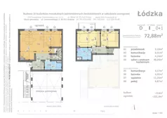 3 pokoje, mieszkanie 72,88 m², parter, oferta nr D1, Łódzka, Kraków, Swoszowice, Kliny, ul. Łódzka