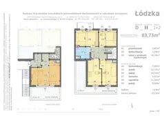 5 pokoi, mieszkanie 83,73 m², piętro 1, oferta nr D2, Łódzka, Kraków, Swoszowice, Kliny, ul. Łódzka