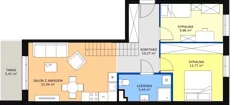 5 pokoi, mieszkanie 61,59 m², piętro 4, oferta nr C.4.65, Helenów Park, Łódź, Bałuty, Bałuty-Doły, ul. Smugowa / Źródłowa