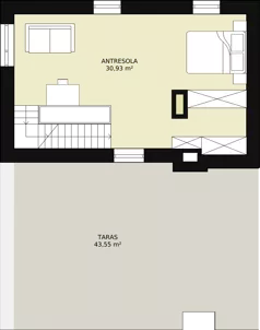 3 pokoje, mieszkanie 57,57 m², piętro 4, oferta nr 40, Apartamenty Mikusińskiego, Katowice, Wełnowiec-Józefowiec, ul. prof. Mikusińskiego / Józefowska