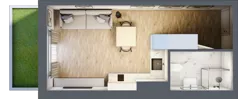 1 pokój, apartament inwestycyjny 24,97 m², parter, oferta nr A/3, Apartamenty Bałtyk - komfortowe lokale nad morzem, Jastrzębia Góra, ul. Jantarowa 3