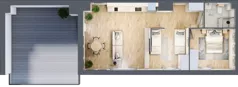 2 pokoje, apartament inwestycyjny 58,53 m², piętro 4, oferta nr A/407, Apartamenty Bałtyk - komfortowe lokale nad morzem, Jastrzębia Góra, ul. Jantarowa 3