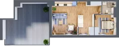 2 pokoje, apartament inwestycyjny 48,66 m², piętro 4, oferta nr A/408, Apartamenty Bałtyk - komfortowe lokale nad morzem, Jastrzębia Góra, ul. Jantarowa 3