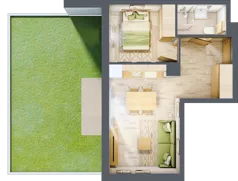 2 pokoje, apartament inwestycyjny 35,35 m², parter, oferta nr C/3, Apartamenty Bałtyk - komfortowe lokale nad morzem, Jastrzębia Góra, ul. Jantarowa 3