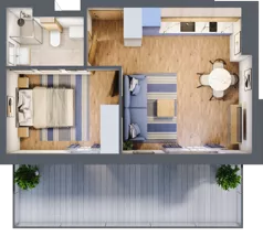 2 pokoje, apartament inwestycyjny 36,30 m², piętro 4, oferta nr C/402, Apartamenty Bałtyk - komfortowe lokale nad morzem, Jastrzębia Góra, ul. Jantarowa 3