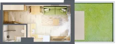 1 pokój, apartament inwestycyjny 20,14 m², piętro 1, oferta nr D/4, Apartamenty Bałtyk - komfortowe lokale nad morzem, Jastrzębia Góra, ul. Jantarowa 3
