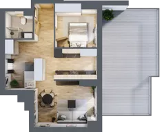 2 pokoje, apartament inwestycyjny 50,01 m², piętro 5, oferta nr D/407, Apartamenty Bałtyk - komfortowe lokale nad morzem, Jastrzębia Góra, ul. Jantarowa 3