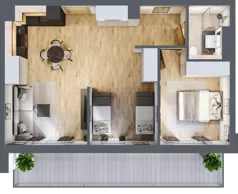 2 pokoje, apartament inwestycyjny 57,20 m², piętro 4, oferta nr D/322, Apartamenty Bałtyk - komfortowe lokale nad morzem, Jastrzębia Góra, ul. Jantarowa 3