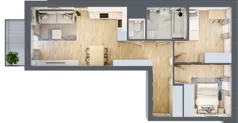 3 pokoje, mieszkanie 58,11 m², piętro 4, oferta nr 98, Nova Dworcowa Apartamenty, Mszczonów, ul. Dworcowa 40