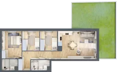 4 pokoje, mieszkanie 70,91 m², piętro 1, oferta nr 105, Nova Dworcowa Apartamenty, Mszczonów, ul. Dworcowa 40