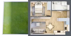 2 pokoje, mieszkanie 39,29 m², piętro 1, oferta nr 5, Nova Dworcowa Apartamenty, Mszczonów, ul. Dworcowa 40