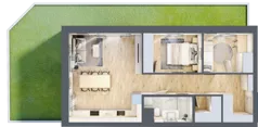 3 pokoje, mieszkanie 57,73 m², piętro 1, oferta nr D.0.6, Apartamenty Widok etap II, Skierniewice, Widok, ul. Armii Krajowej 63