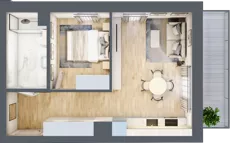 2 pokoje, mieszkanie 38,02 m², piętro 5, oferta nr D.4.41, Apartamenty Widok etap II, Skierniewice, Widok, ul. Armii Krajowej 63