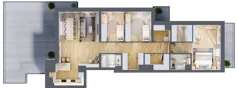 4 pokoje, mieszkanie 109,82 m², piętro 6, oferta nr D.5.45, Apartamenty Widok etap II, Skierniewice, Widok, ul. Armii Krajowej 63