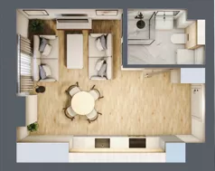 1 pokój, mieszkanie 25,52 m², piętro 3, oferta nr 41, Nove Diamentowe, Konin, Osiedle Władysława Sikorskiego, ul. Topazowa 28