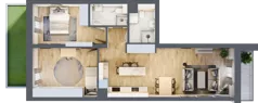 3 pokoje, mieszkanie 67,67 m², piętro 2, oferta nr 120, Nove Diamentowe, Konin, Osiedle Władysława Sikorskiego, ul. Topazowa 28