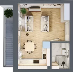 1 pokój, mieszkanie 25,67 m², piętro 1, oferta nr 11, Nove Diamentowe, Konin, Osiedle Władysława Sikorskiego, ul. Topazowa 28