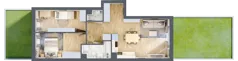 3 pokoje, mieszkanie 58,58 m², parter, oferta nr A.0.05, Wyspiański Apartamenty, Żyrardów, ul. Wyspiańskiego 8
