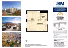 2 pokoje, mieszkanie 31,68 m², parter, oferta nr 22, Apartamenty Zakopiańskie, Zakopane, ul. Szymony 17E