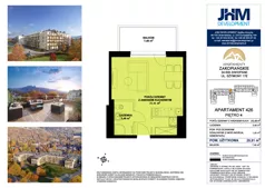 1 pokój, mieszkanie 28,86 m², piętro 4, oferta nr 426, Apartamenty Zakopiańskie, Zakopane, ul. Szymony 17E
