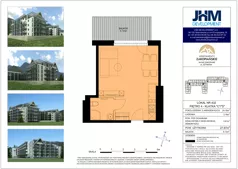 1 pokój, mieszkanie 26,94 m², piętro 4, oferta nr 432, Apartamenty Zakopiańskie, Zakopane, ul. Szymony 17E