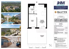 2 pokoje, apartament inwestycyjny 34,83 m², parter, oferta nr D/10, Apartamenty Bałtyk - komfortowe lokale nad morzem, Jastrzębia Góra, ul. Jantarowa 3