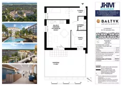 2 pokoje, apartament inwestycyjny 45,46 m², piętro 1, oferta nr D/16, Apartamenty Bałtyk - komfortowe lokale nad morzem, Jastrzębia Góra, ul. Jantarowa 3