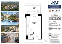 1 pokój, apartament inwestycyjny 22,68 m², parter, oferta nr D/18, Apartamenty Bałtyk - komfortowe lokale nad morzem, Jastrzębia Góra, ul. Jantarowa 3