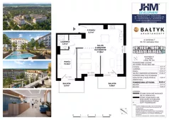2 pokoje, apartament inwestycyjny 60,48 m², piętro 4, oferta nr D/303, Apartamenty Bałtyk - komfortowe lokale nad morzem, Jastrzębia Góra, ul. Jantarowa 3