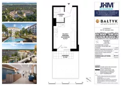 1 pokój, apartament inwestycyjny 20,32 m², piętro 1, oferta nr D/104, Apartamenty Bałtyk - komfortowe lokale nad morzem, Jastrzębia Góra, ul. Jantarowa 3