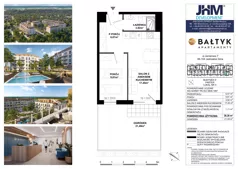 2 pokoje, apartament inwestycyjny 35,11 m², parter, oferta nr D/209, Apartamenty Bałtyk - komfortowe lokale nad morzem, Jastrzębia Góra, ul. Jantarowa 3