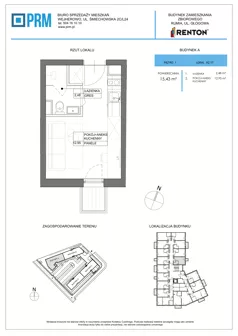 1 pokój, lokal inwestycyjny 15,43 m², piętro 1, oferta nr A2.17, RENTON - kawalerki inwestycyjne , Rumia, Biała Rzeka, ul. Głogowa