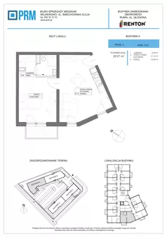 2 pokoje, lokal inwestycyjny 39,97 m², piętro 2, oferta nr A3.4, RENTON - kawalerki inwestycyjne , Rumia, Biała Rzeka, ul. Głogowa