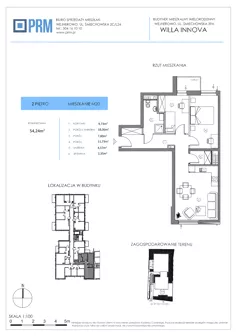 3 pokoje, mieszkanie 54,24 m², piętro 2, oferta nr M20, Willa INNOVA, Wejherowo, Śmiechowo, Śmiechowo-Południe, ul. Śmiechowska 39A