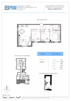 4 pokoje, mieszkanie 61,92 m², piętro 2, oferta nr M21, Willa INNOVA, Wejherowo, Śmiechowo, Śmiechowo-Południe, ul. Śmiechowska 39A