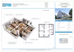 4 pokoje, mieszkanie 54,78 m², piętro 2, oferta nr M20, KONEKT, Wejherowo, ul. Sikorskiego 71