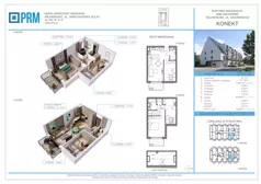 4 pokoje, mieszkanie 66,80 m², piętro 2, oferta nr M26, KONEKT, Wejherowo, ul. Sikorskiego 71