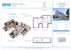 3 pokoje, mieszkanie 61,36 m², piętro 3, oferta nr M28, KONEKT, Wejherowo, ul. Sikorskiego 71
