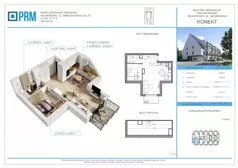 2 pokoje, mieszkanie 41,55 m², piętro 3, oferta nr M29, KONEKT, Wejherowo, ul. Sikorskiego 71