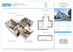 2 pokoje, mieszkanie 42,11 m², piętro 3, oferta nr M30, KONEKT, Wejherowo, ul. Sikorskiego 71
