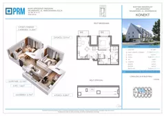 3 pokoje, mieszkanie 61,37 m², piętro 3, oferta nr M31, KONEKT, Wejherowo, ul. Sikorskiego 71