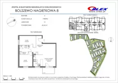 3 pokoje, mieszkanie 60,45 m², piętro 1, oferta nr  4/14, Nagietkowa, Bolszewo, ul. Nagietkowa