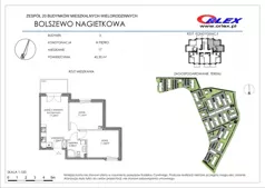 3 pokoje, mieszkanie 45,50 m², piętro 3, oferta nr  3/17, Nagietkowa, Bolszewo, ul. Nagietkowa