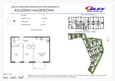 3 pokoje, mieszkanie 59,43 m², piętro 3, oferta nr 19/35, Nagietkowa, Bolszewo, ul. Nagietkowa