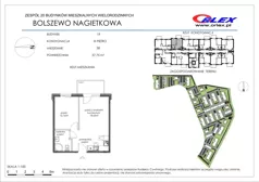 2 pokoje, mieszkanie 37,75 m², piętro 3, oferta nr  19/38, Nagietkowa, Bolszewo, ul. Nagietkowa