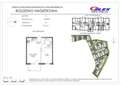 2 pokoje, mieszkanie 37,75 m², piętro 3, oferta nr 19/44, Nagietkowa, Bolszewo, ul. Nagietkowa